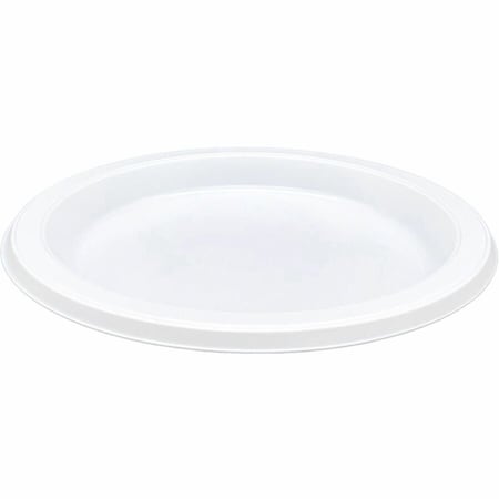 Genuine Joe 7in Disposable Plastic Plates - White, 125PK GJO10331